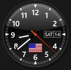 Sharp World Clock - design example